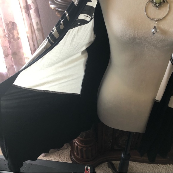 Cable & Gauge black and white lightweight button front jacket NWT L - Picture 6 of 9